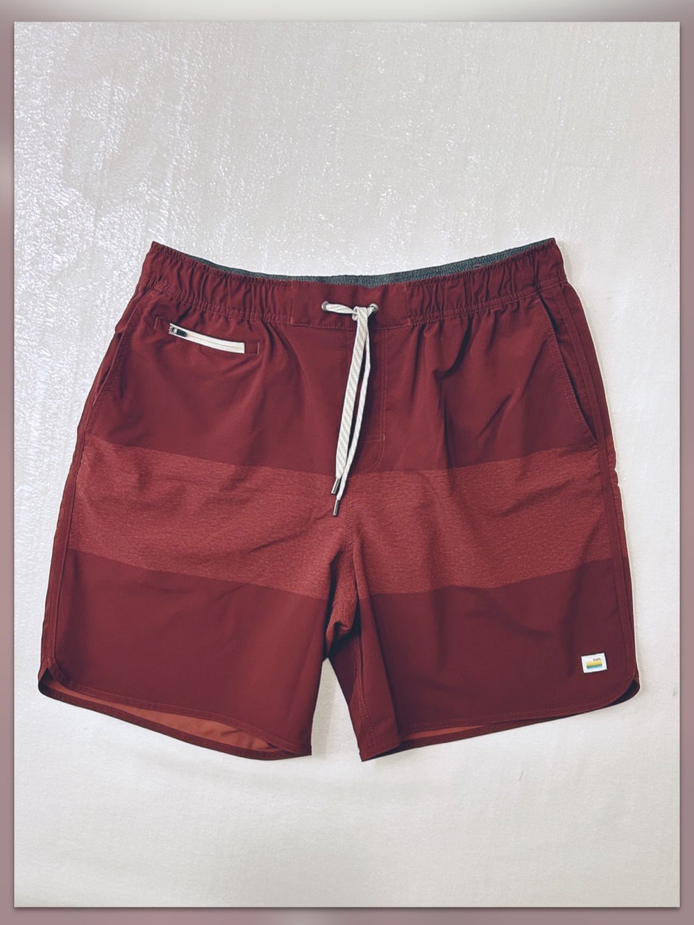 Vuori Burgundy Colorway Athletic Shorts